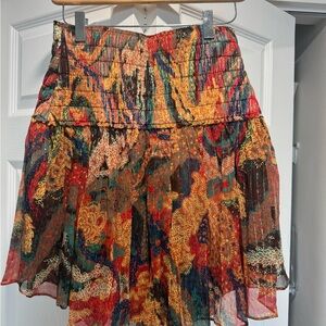 A.L.C. Colorful Floral Skirt